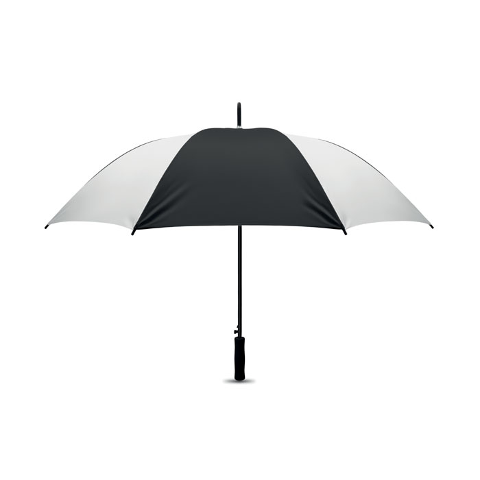 Parapluie publicitaire - SWANSEA Blanc / Noir